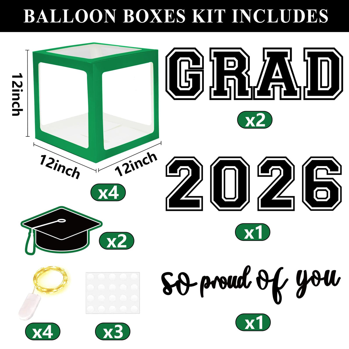 Dazonge '2026' year numerals for clear year display in decor
