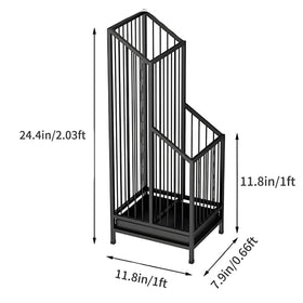Durable metal construction of dboodb umbrella stand for reliable storage