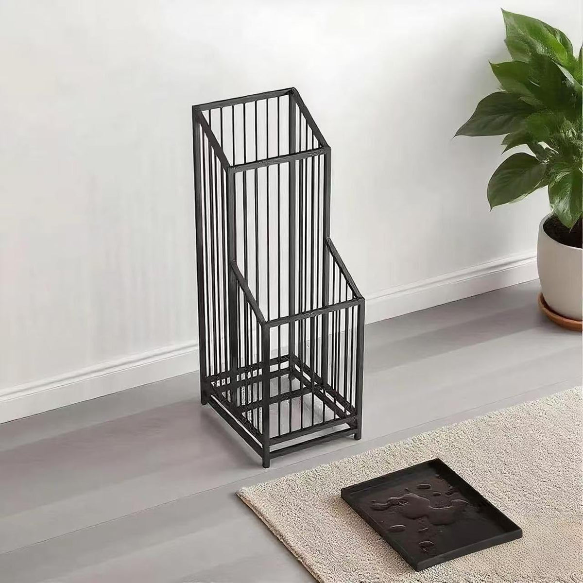 dboodb umbrella stand with sleek black finish and modern look