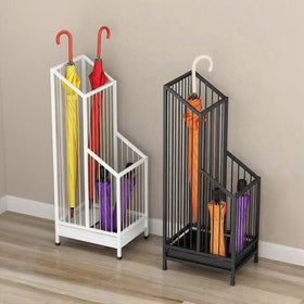 Space-saving vertical design of dboodb stand for compact entryways