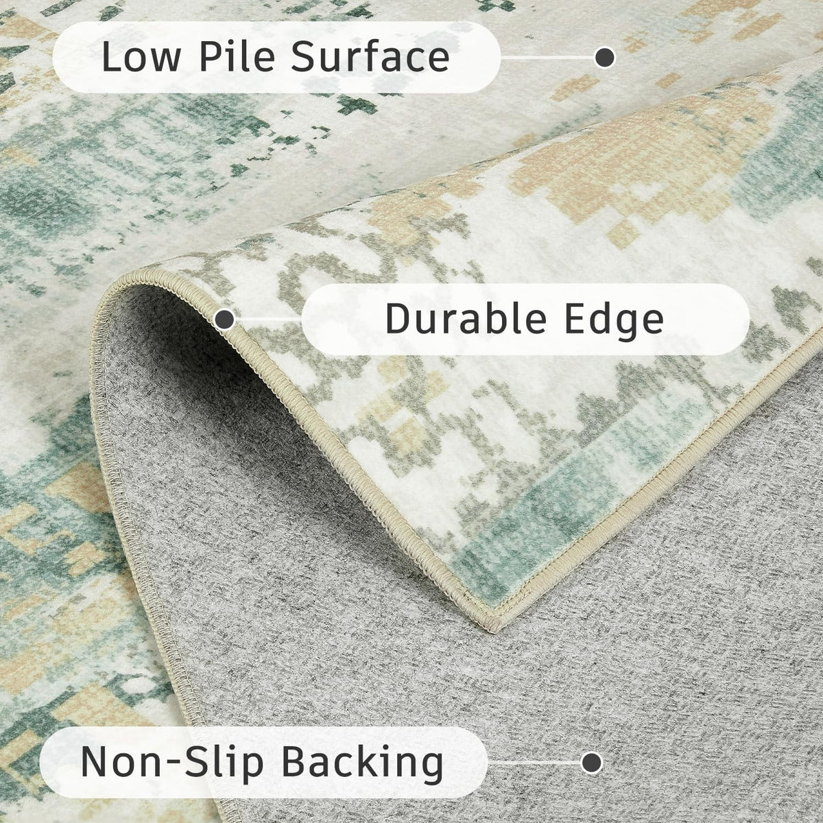 DCX washable rug dries quickly after machine washing.