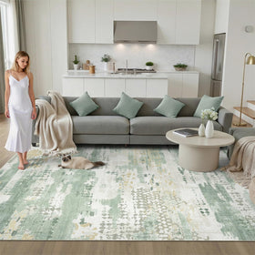 DCX 5x7 rug with non-slip backing helps keep floors safe.