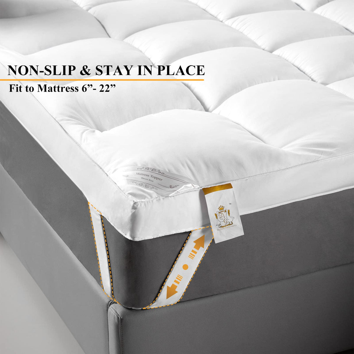 DDGC machine washable topper offers easy care and fresh sleep surface