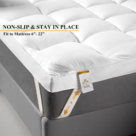 DDGC machine washable topper offers easy care and fresh sleep surface