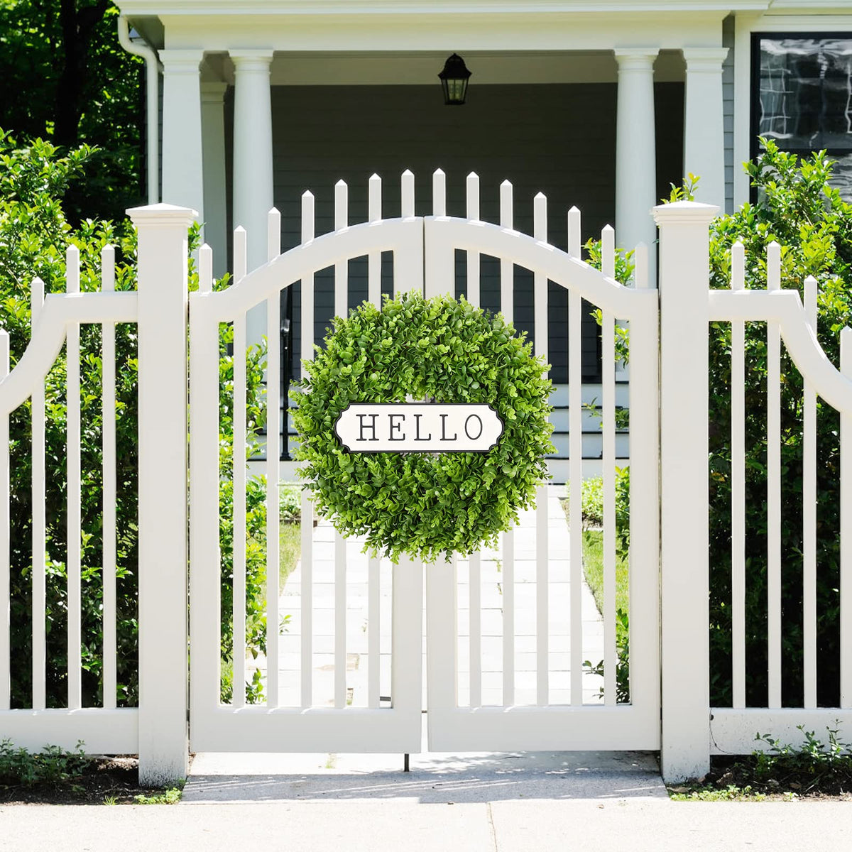 DDHS boxwood wreath ideal for spring decor and holiday celebrations