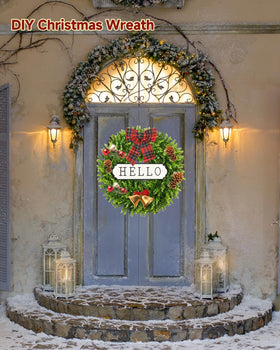 DDHS hello-sign wreath removable for DIY seasonal projects