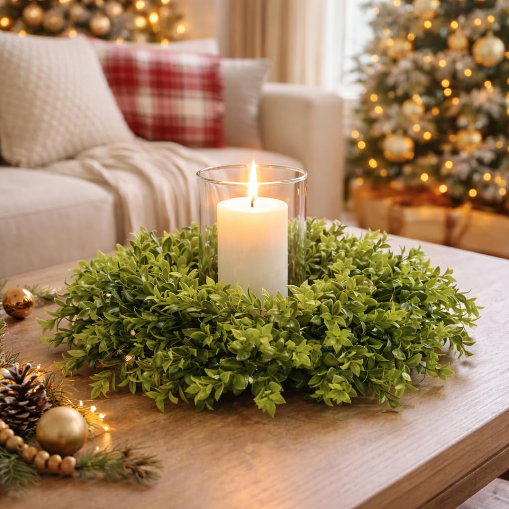 DDHS boxwood wreath ideal for spring and summer seasonal styling.