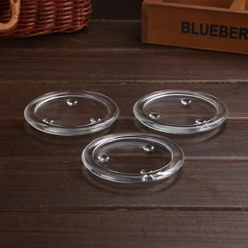 DDRAUY pillar candle tray clear glass adds elegance to wedding decor