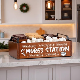 DEALZOOM Smores Station backyard barbecue display adds style to gatherings.