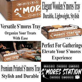 DEALZOOM Smores Station camping kitchen essential for campsites and lakeside trips.