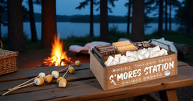 DEALZOOM Smores Station compact storage tray travels well.