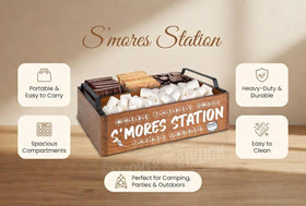 DEALZOOM Smores Station easy-clean surface helps wipe away melted chocolate quickly.