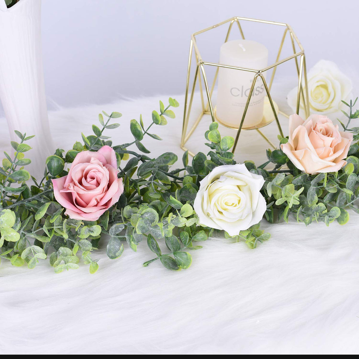 DearHouse eucalyptus garland outdoor-UV, durable option for outdoor décor.