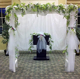 DearHouse outdoor wisteria decor adds color to patios and gardens.