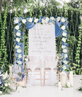DearHouse silk peony garland for hotel lobby decor and events