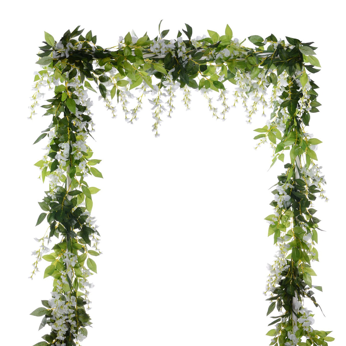 DearHouse silk wisteria flowers garland adds a romantic touch to weddings and home decor.