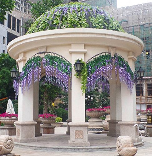 DearHouse wisteria vine drape creating a soft floral backdrop