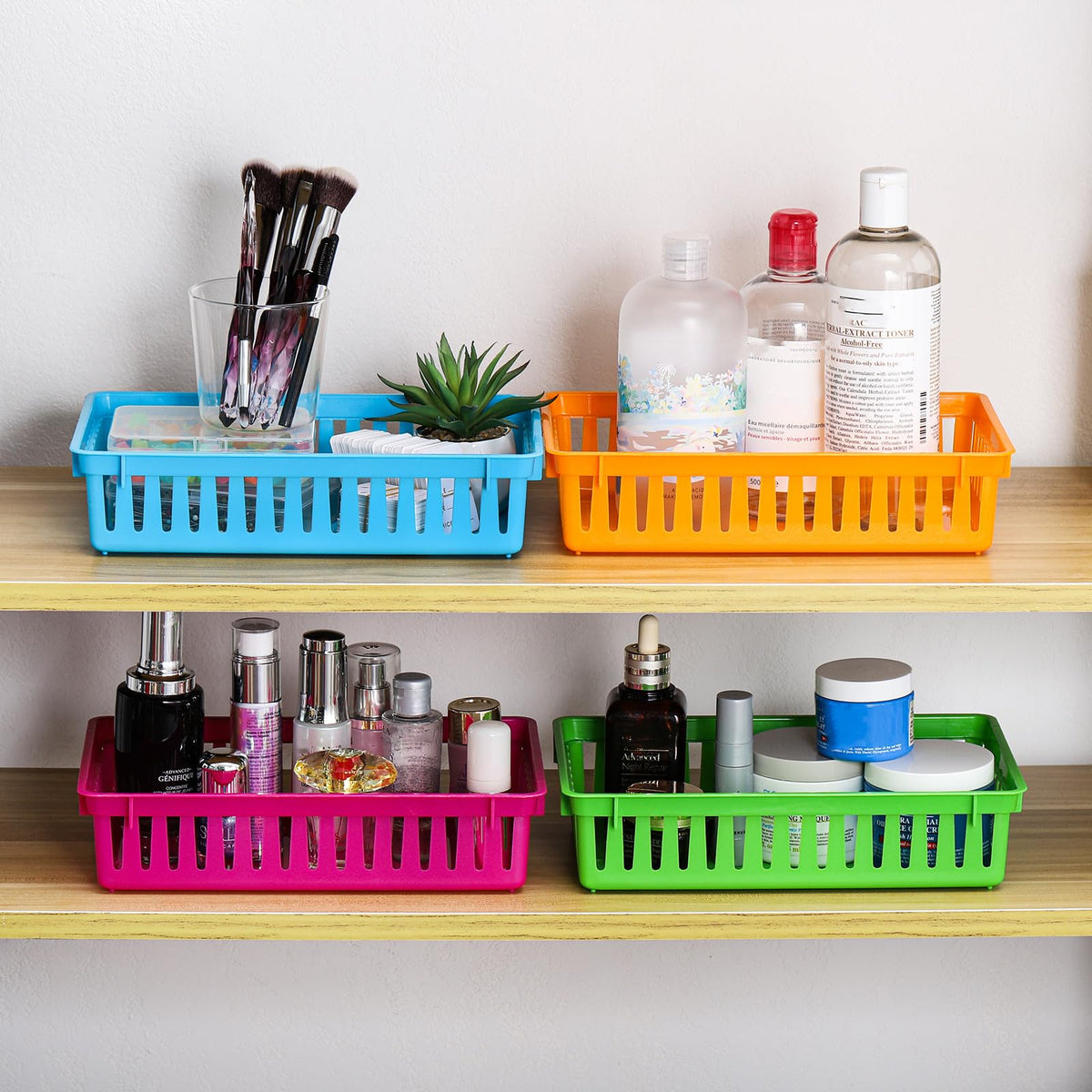 DEAYOU durable bins for papers, crafts, and small items in busy spaces.