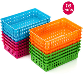 DEAYOU small plastic organizer bins offer durable storage for crafts and small parts.