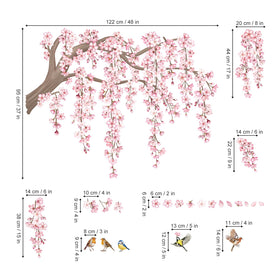 DecalMile bedroom wall stickers offer flexible DIY sizing and easy repositioning