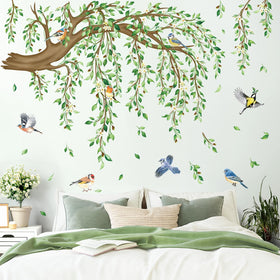 decalmile birds on branch wall sticker offers whimsical nature-inspired accent