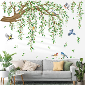 decalmile green leaves vine wall sticker brightens walls with vibrant color for bedrooms