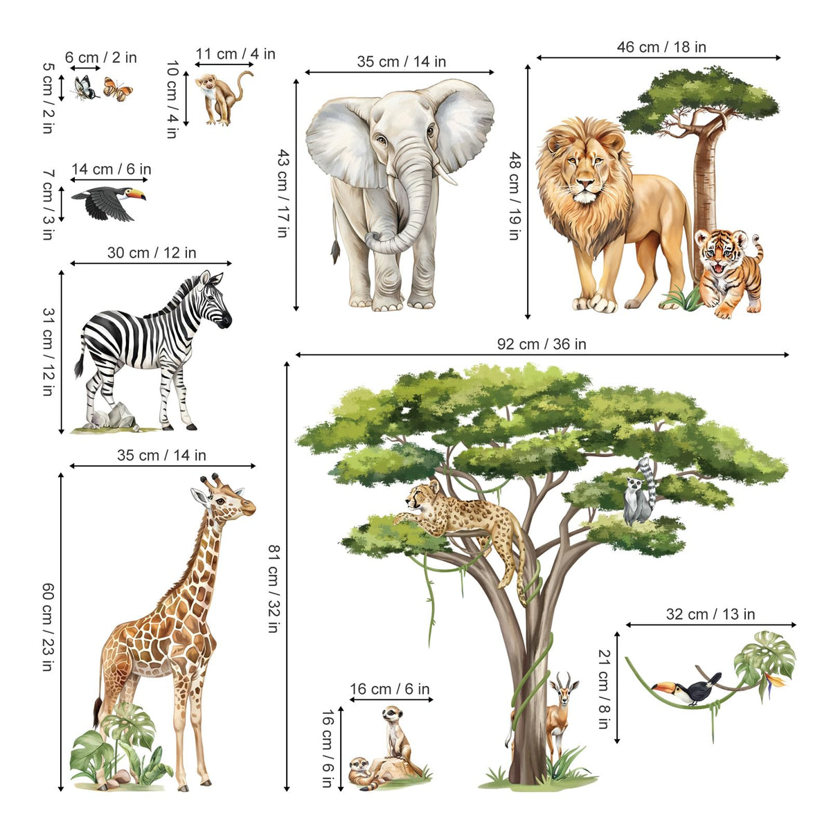 decalmile safari leopard wall decal brings color and curiosity to a nursery
