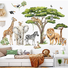 decalmile safari lion wall sticker creates bold focal points for play areas