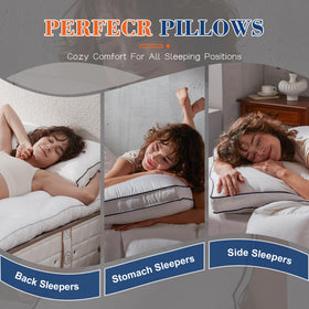 Decroom luxury bedroom pillow set enhances decor and comfort