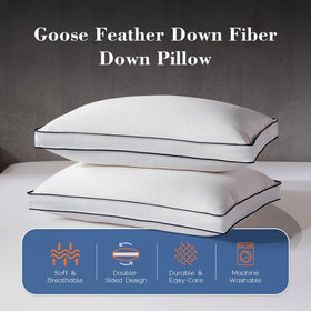 Decroom three-chamber pillow construction balances support and plushness