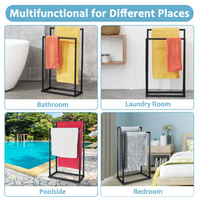 DECLUTTR towel rack stand anti-slip feet protect floors