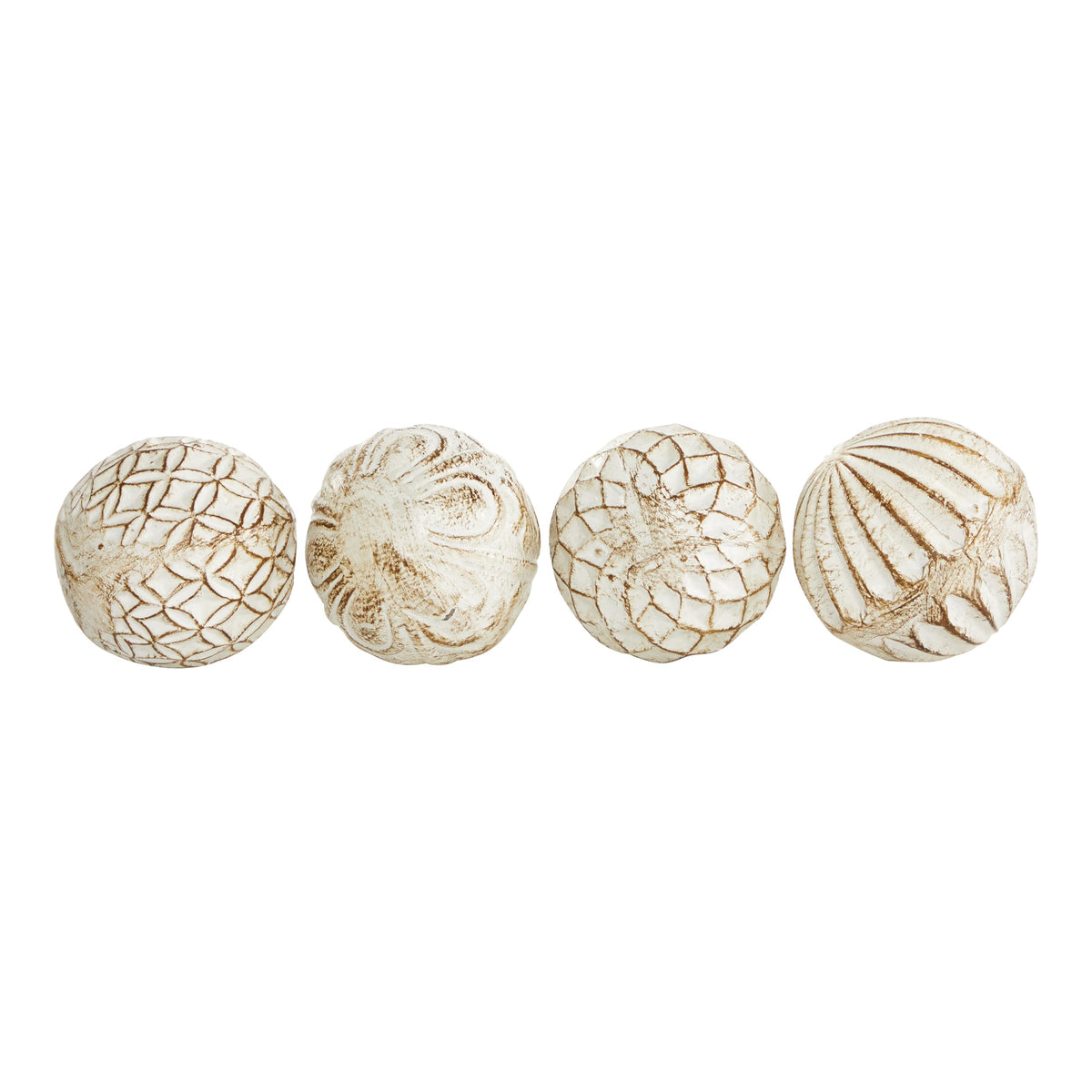 Deco 79 coastal themed decorative balls for neutral spaces