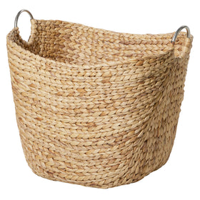 Deco 79 size 21x17x19 brown seagrass basket for home organization