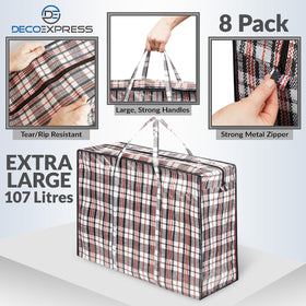 DECO EXPRESS oversized laundry bags with handles ideal for dorms and shared housing