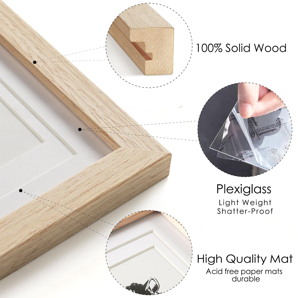 Decobility wood grain close-up highlights solid wood durability and refined texture.
