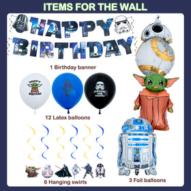 Decoden space balloons add galactic color to the party atmosphere