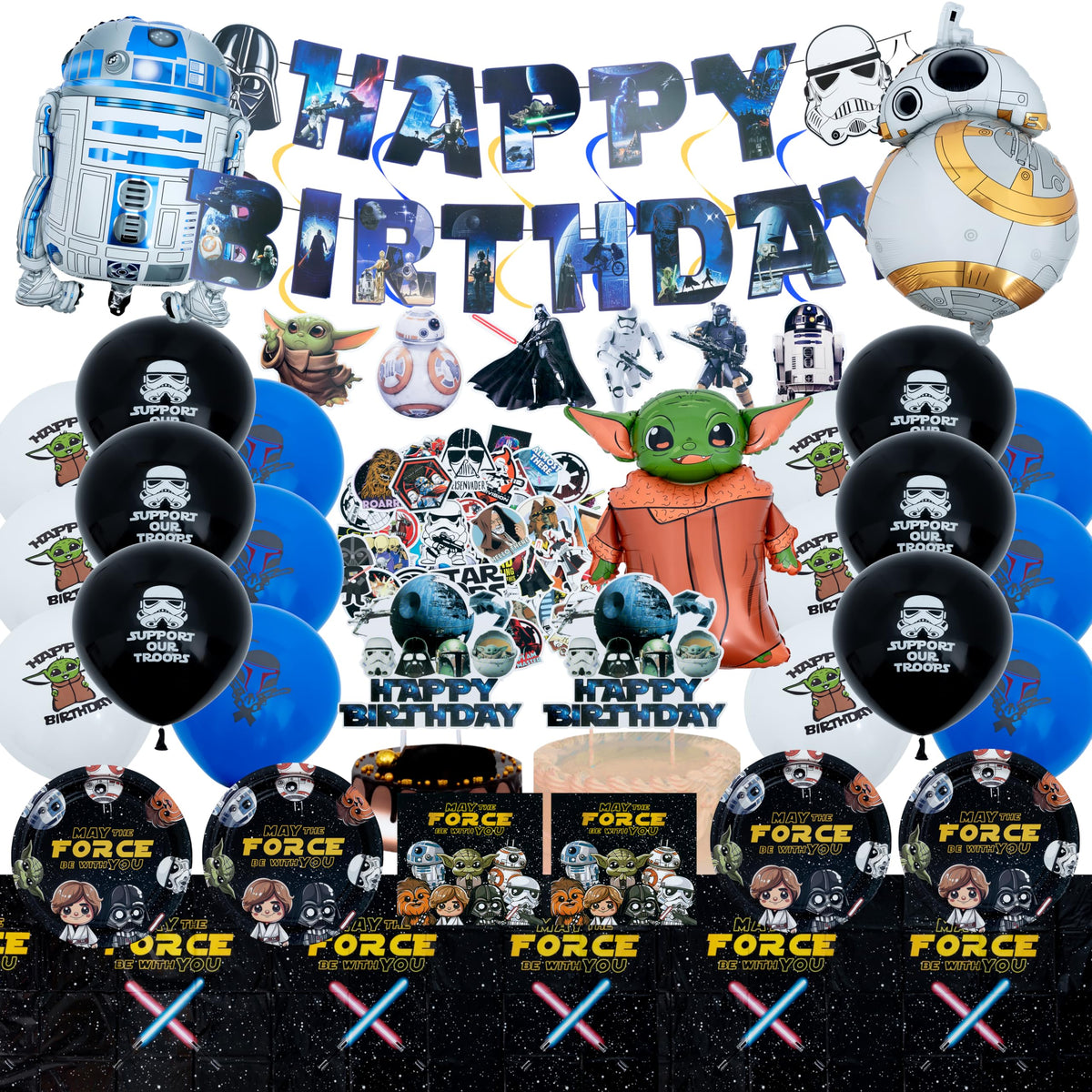 Decoden space birthday banner creates a sci-fi party focal point for guests
