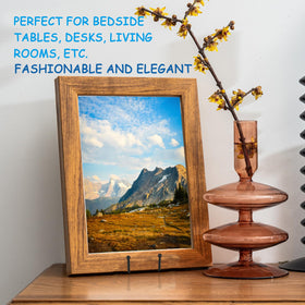 Decolore 12-inch black tabletop poster easel ready for posters or art