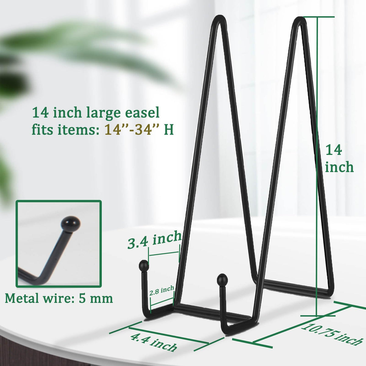 Decolore three-pack plate stand set ideal for mixed displays.