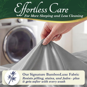 Moisture-wicking surface of Decolure bamboo sheets keeps you comfortable overnight