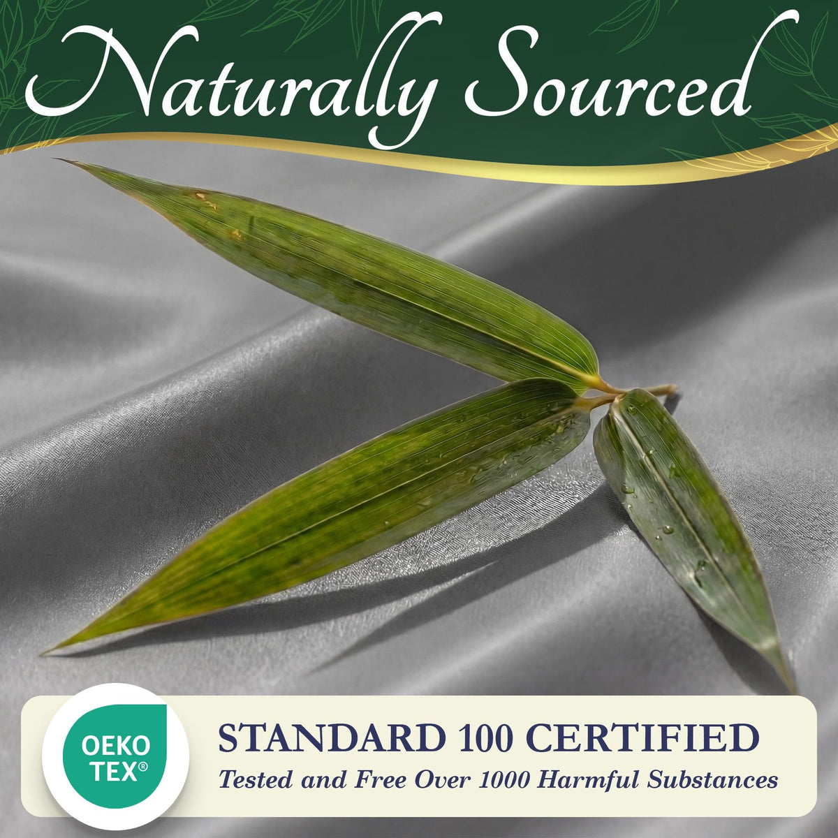 Oeko-Tex certified serenity of Decolure sheets ensures safe soft bedding