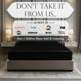 DECOLURE satin king sheet offers wrinkle-free surface for quick mornings