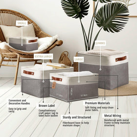 DECOMOMO label kit attached helps tag contents at a glance.