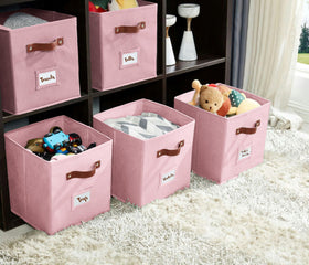DECOMOMO pink fabric texture adds a soft, tidy touch to rooms.