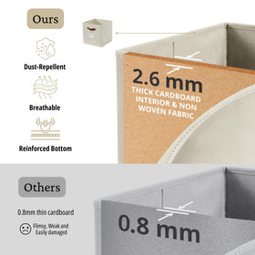 DECOMOMO dust resistant fabric bins fit modern shelves.