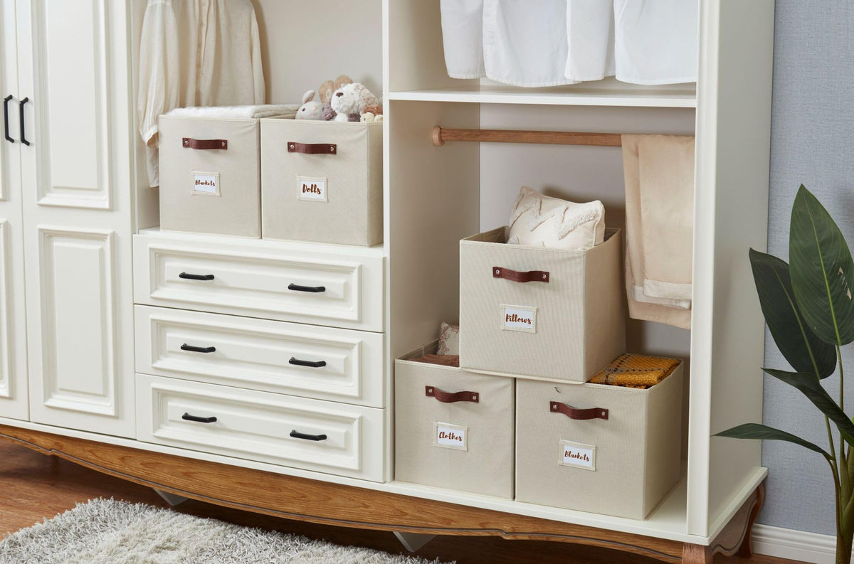 DECOMOMO six pack storage cubes for versatile organization.