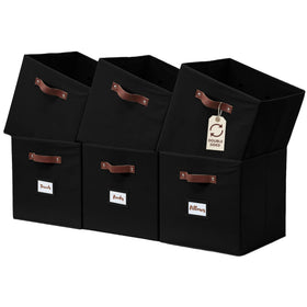 DECOMOMO storage cubes in front view show sturdy fabric and organized display.