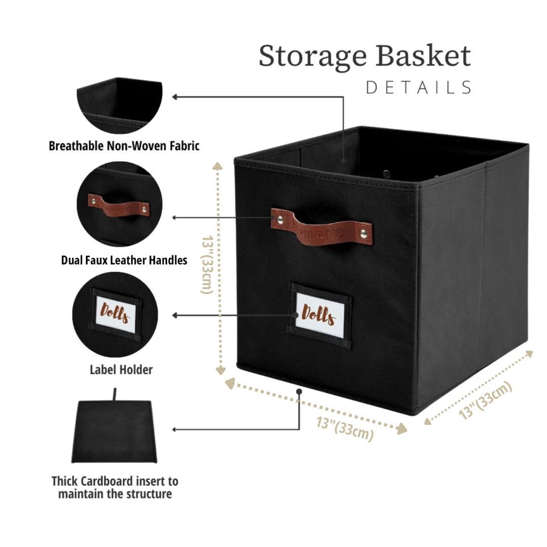 Twin handles on DECOMOMO cubes enable easy tote-and-go organization.