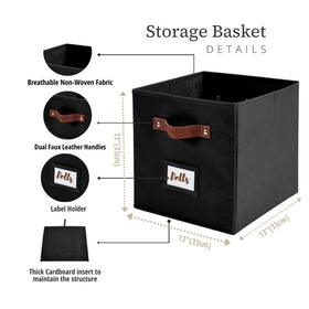Twin handles on DECOMOMO cubes enable easy tote-and-go organization.