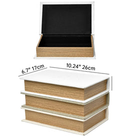 DECOR4SEASON beige book boxes on dresser showcase organized space with clean lines